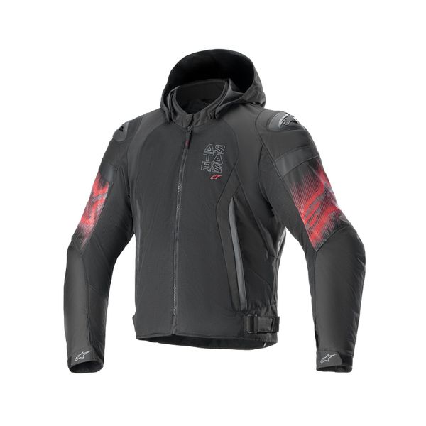 Jaqueta Alpinestars Zaca Air Venom WP - Preto/vermelho