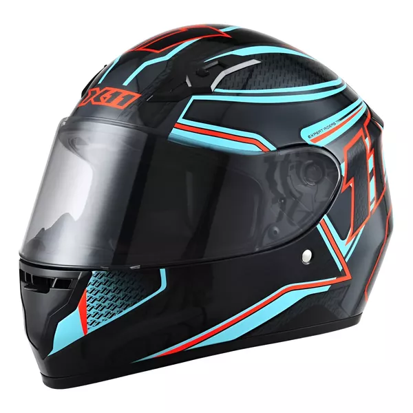 Capacete X11 Trust Pro 11 - Preto/Azul/Vermelho