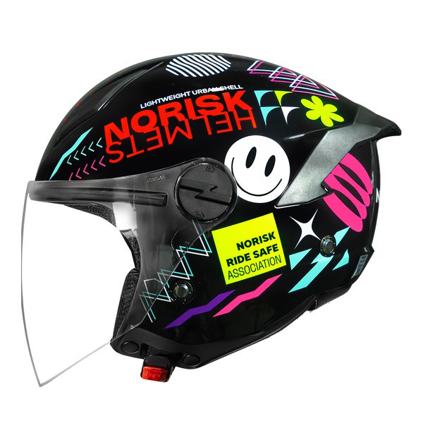 Capacete Norisk Neo (Aberto) Buddy - Preto