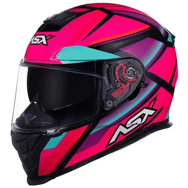 Capacete Asx Eagle SV Explorer - Preto Rosa Tifany