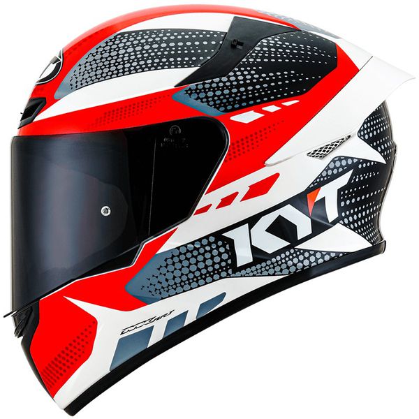 Capacete KYT TT Course Gear - Preto vermelho