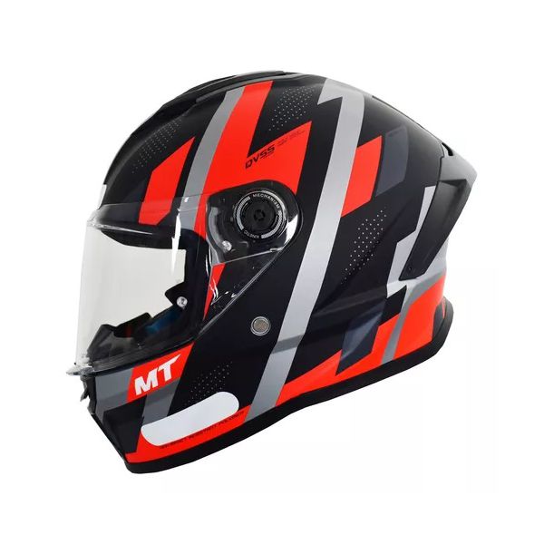 Capacete MT Stinger 2 Register A5 - Preto vermelho cinza