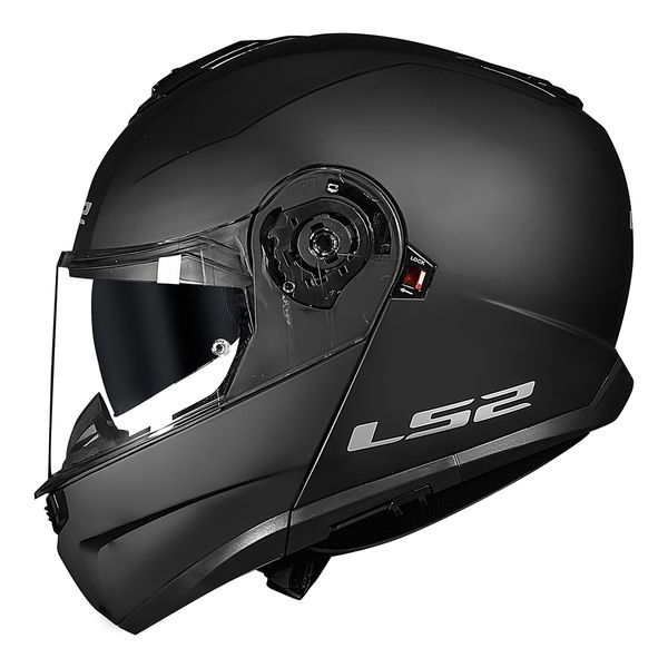 Capacete LS2 Articulado FF908 Strobe 2 Monocolor - Preto Fosco