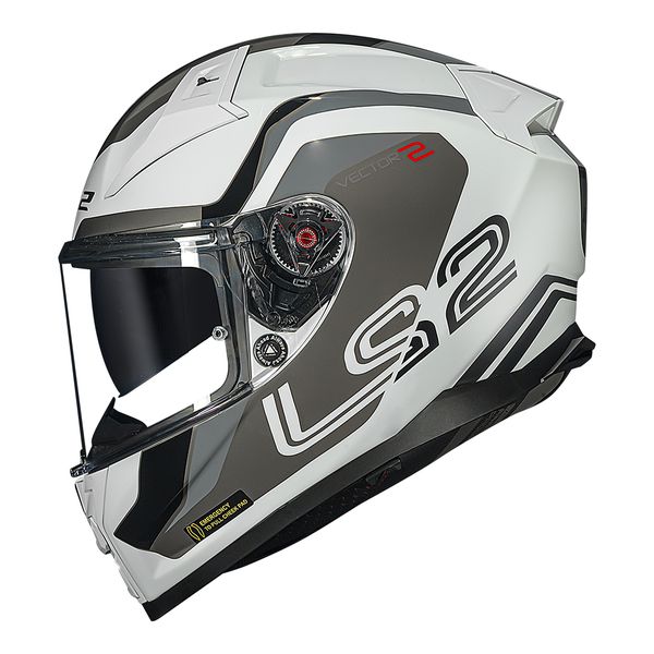 Capacete LS2 FF811 Vector 2 Metric - Branco Titanium