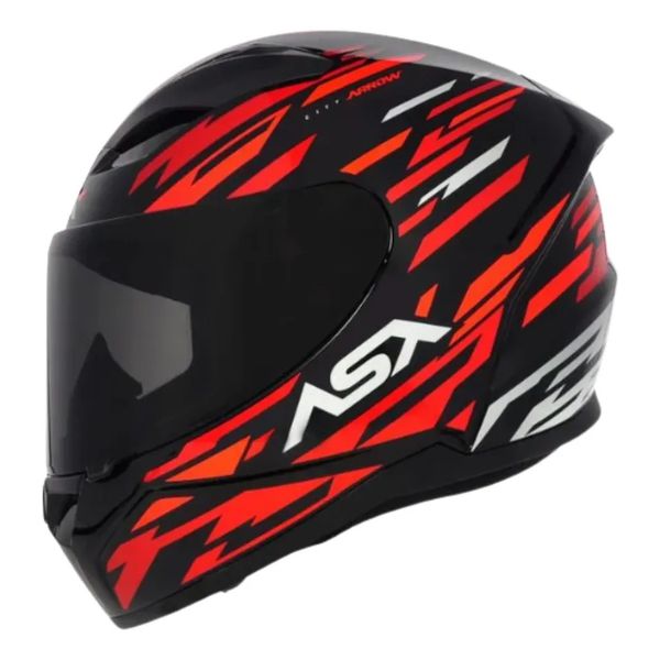 Capacete Asx City Arrow - Preto/Vermelho/Branco