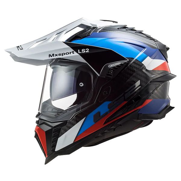 Capacete LS2 MX701 Explorer C Frontier - Preto Azul 