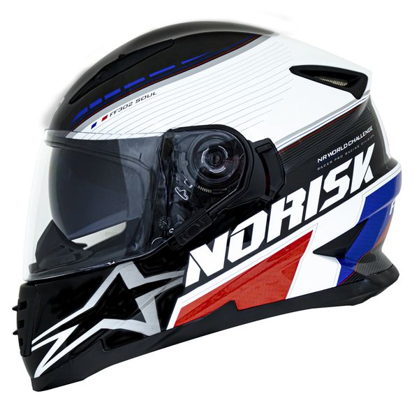 Capacete Norisk Ff302 Soul Grand Prix - França/France (Viseira Solar)