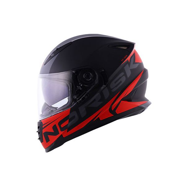 Capacete Norisk Ff302 Soul Manty - Preto Vermelho (Viseira Solar)