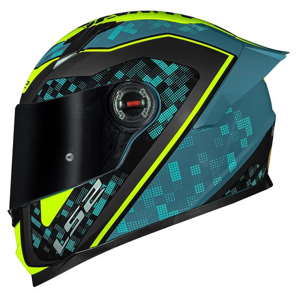 Capacete LS2 FF358 S Striker - Azul Amarelo
