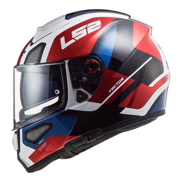 Capacete LS2 FF397 Vector Automat - Branco Vermelho