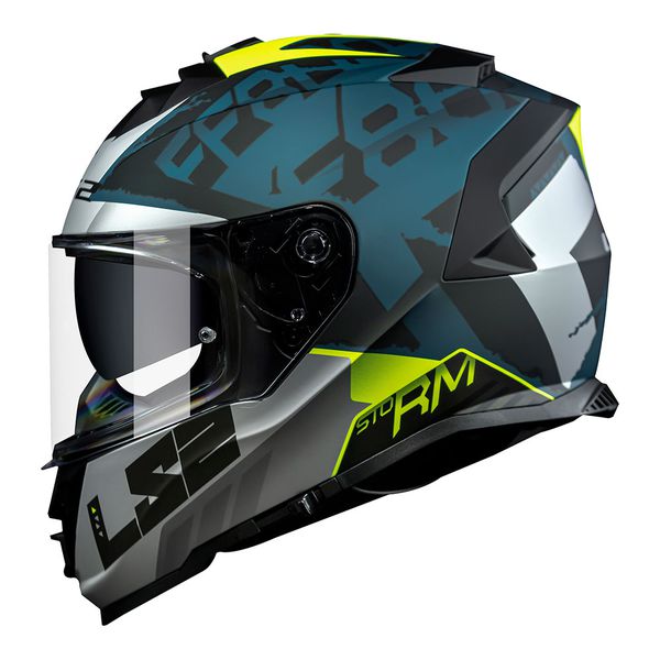 Capacete LS2 FF800 Storm Sprinter - Preto Fosco Verde