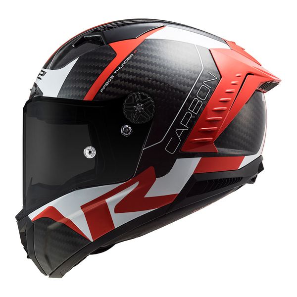 Capacete LS2 FF805 Thunder C Racing 1 - Vermelho Branco