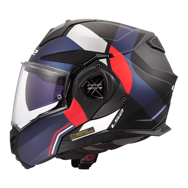 Capacete Ls2 FF901 Advant X Ultra - Azul Fosco/Vermelho