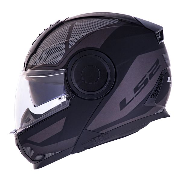 Capacete LS2 Articulado FF902 Scope Mask - Preto Titanium