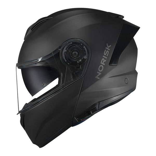 Capacete Norisk Force 2 Articulado Monocolor - Preto Fosco (Viseira Solar)