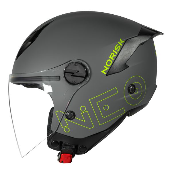 Capacete Norisk Neo (Aberto) - Monocolor Cinza Fosco