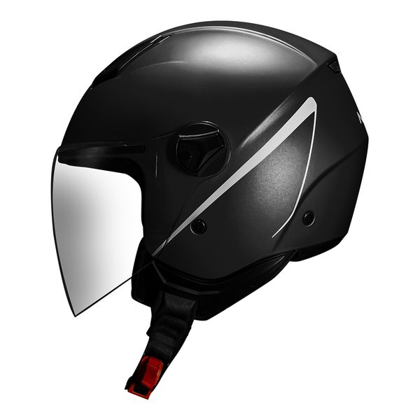 Capacete Norisk Orion (Aberto) Monocolor - Preto Fosco