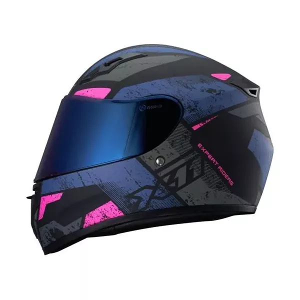 Capacete X11 Trust Pro Ballads - Azul/Rosa