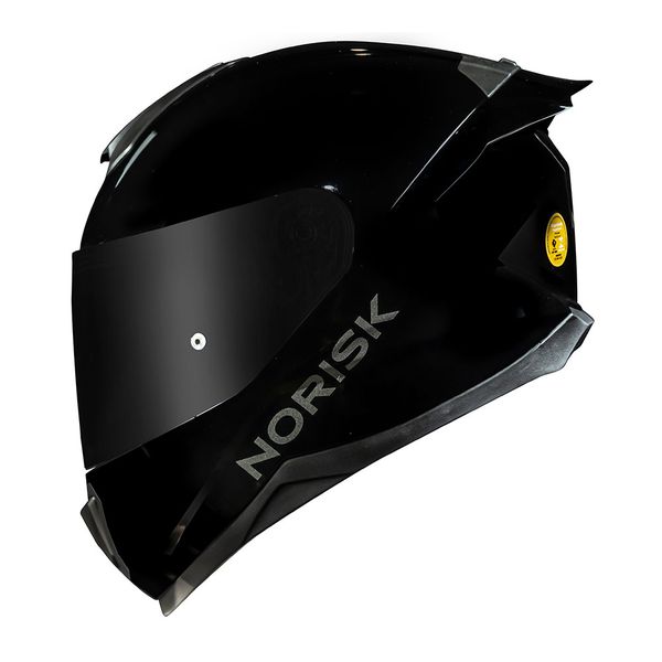 Capacete Norisk Ff802 Razor Black Edition - Preto Brilhante
