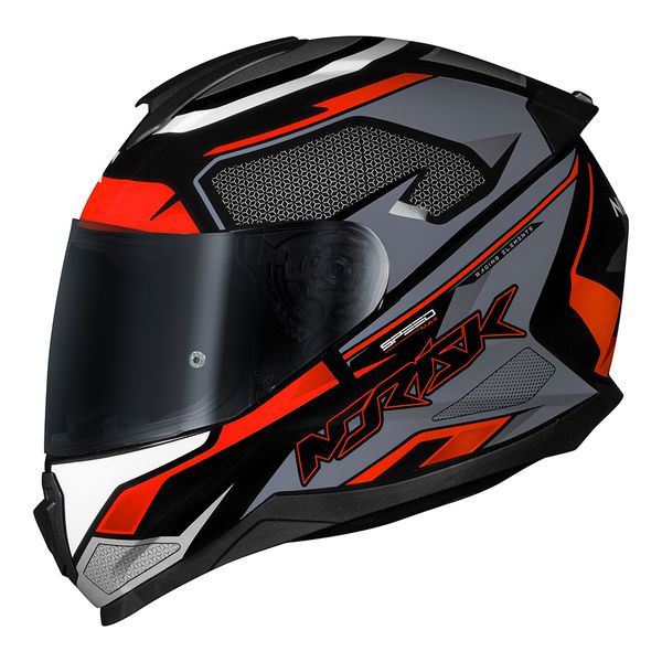Capacete Norisk FF802 Razor Speedmax - Cinza Laranja