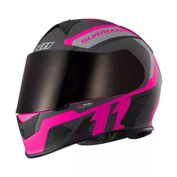 Capacete X11 Revo Pro Surround - Rosa
