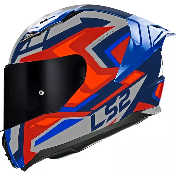 Capacete Ls2 Ff810 Vigo Spinn - Cinza Fosco/Azul