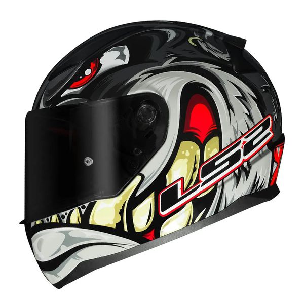 Capacete LS2 FF353 Rapid Spox - Cinza Vermelho