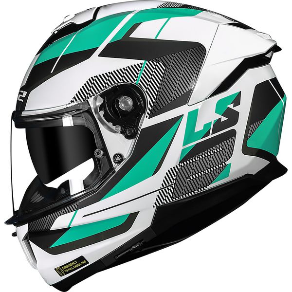 Capacete LS2 FF808 Stream 2 Road - Branco Verde