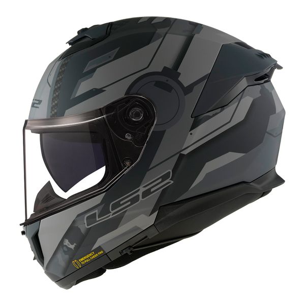 Capacete LS2 FF808 Stream 2 Shadow - Titanium Fosco Cinza