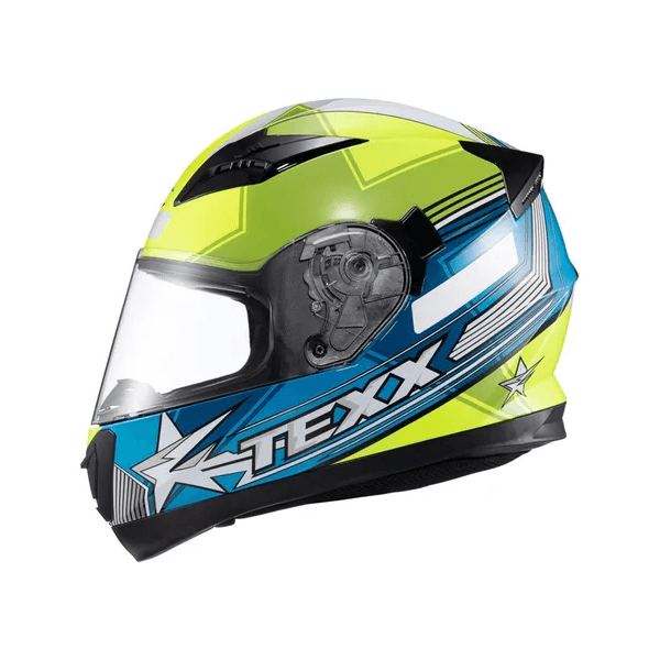 Capacete Texx Strike Superstar - Verde/Azul/Branco