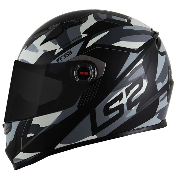 Capacete LS2 FF358 Tank - Preto/Cinza