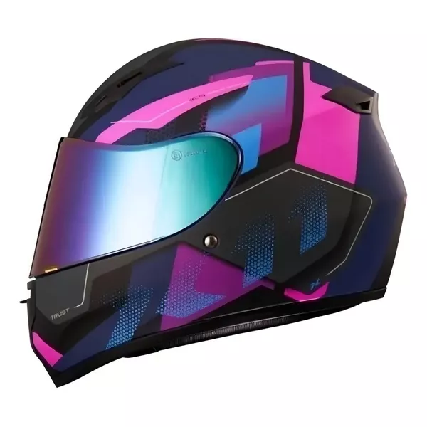 Capacete X11 Trust Pro 11 - Preto/Rosa
