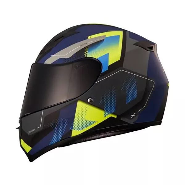 Capacete X11 Trust Pro Transit - Azul/Amarelo