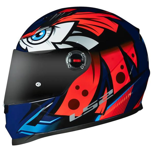 Capacete LS2 FF358 Tribal - Azul Laranja