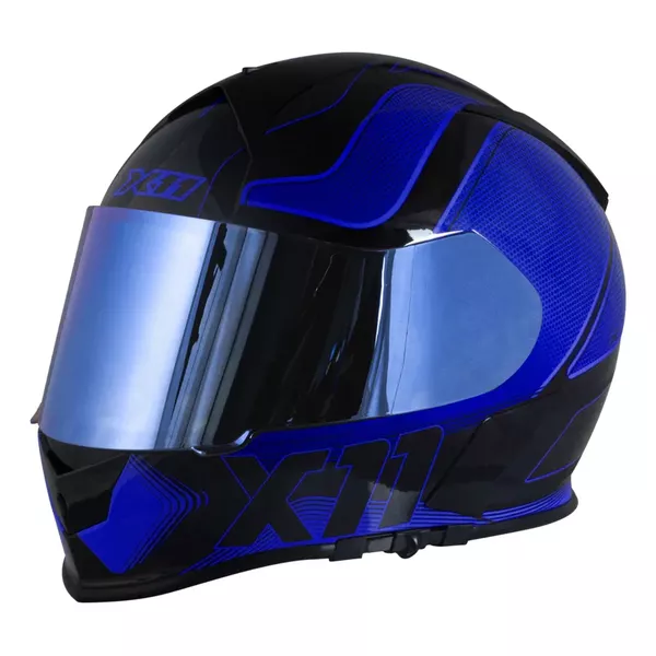 Capacete X11 Revo Pro Tronix - Azul