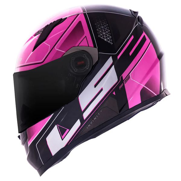 Capacete LS2 FF358 Ultra - Preto/Rosa