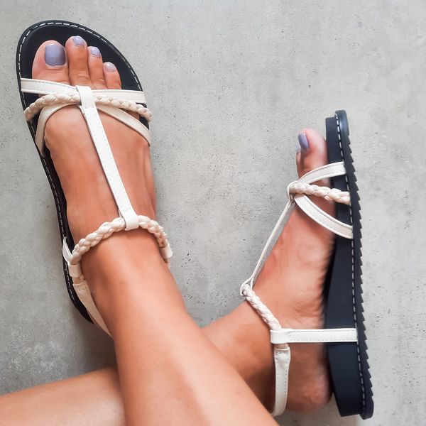 Sandália Papete Off White