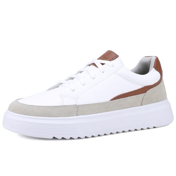 Tênis Urbanix Casual Masculino Mr Gutt em Couro - Ref. 501 Branco/Marrom