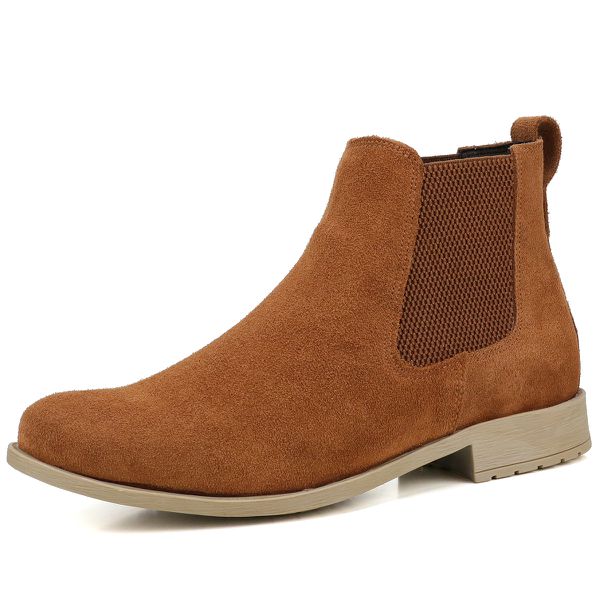 Botina Country Masculina Mr. Gutt Chelsea Caramelo Clássica Ref. 411-Caramelo