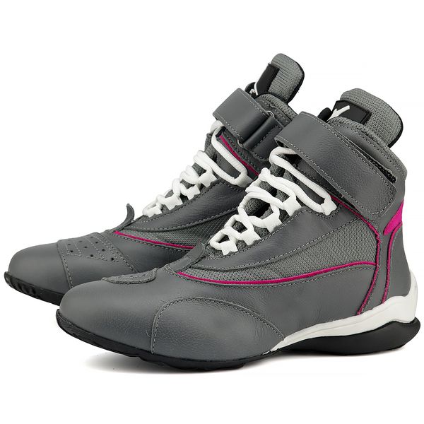 Bota Feminina de Treino Gutt Cinza com Rosa