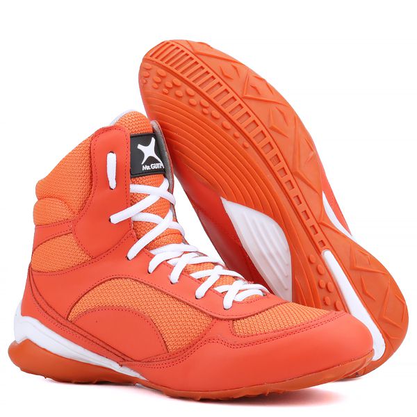 Bota De Treino Musculação Mr Gutt Monocromo Laranja - - Ref. 008 Laranja 