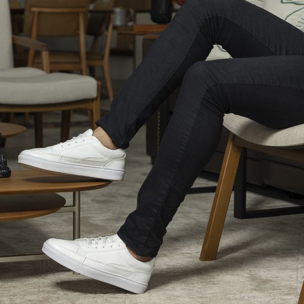 Mr Gutt Tenis Feminino Couro Casual Mr Gutt Imagens De TÃªnis Branco  Feminino Look Tenis Branco Mais