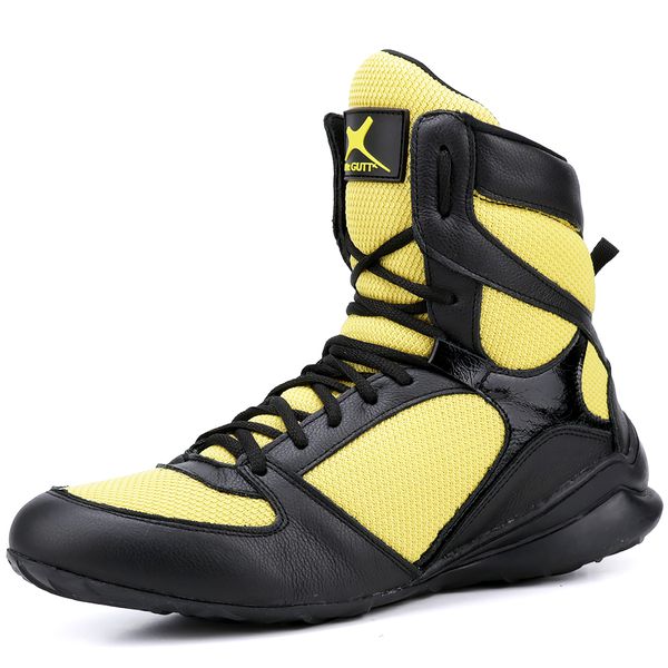 Bota Treino Academia Mr Gutt Musculação Preto Amarelo - Ref. 015 Pto/Amarelo