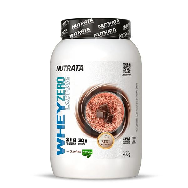 Whey Zero Lactose 900g Nutrata Chocolate
