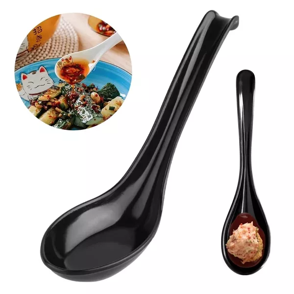 COLHER SOPA MISSO ( PRETA ) (UN)