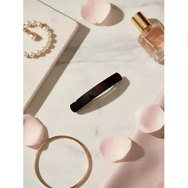 Presilha Tartaruga Lisa De Acetato 8,5 X 1,5 Cm