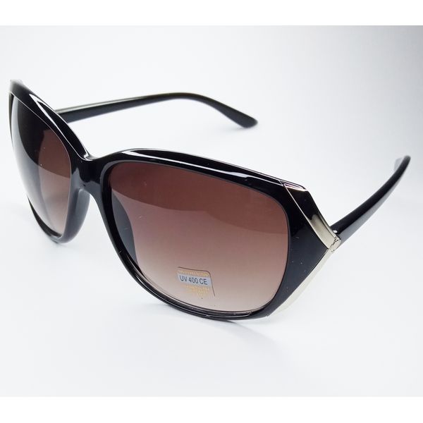 Óculos De Sol preto com detalhe prata Fashion Em Promoção Musa