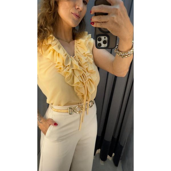 Blusa Boho Chic Bege