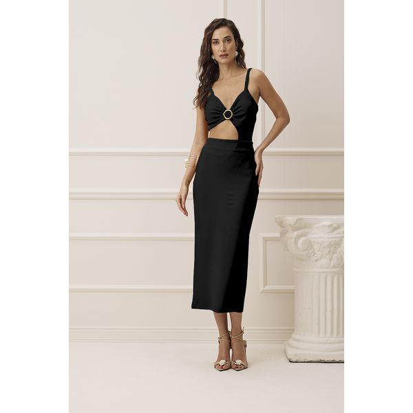 Saia Super Midi Charry 426267 Preto