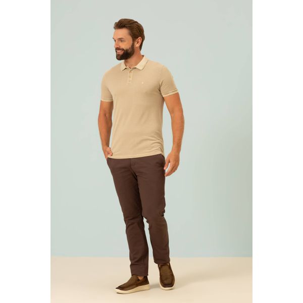 Polo Seeder Estonada Slim Fit Se0101889 Bege
